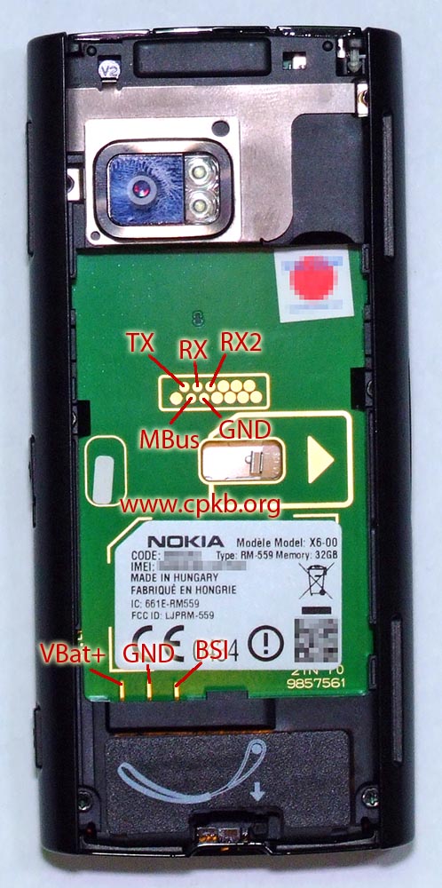 Nokia N79 Pinout